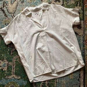 Madewell cotton popover top